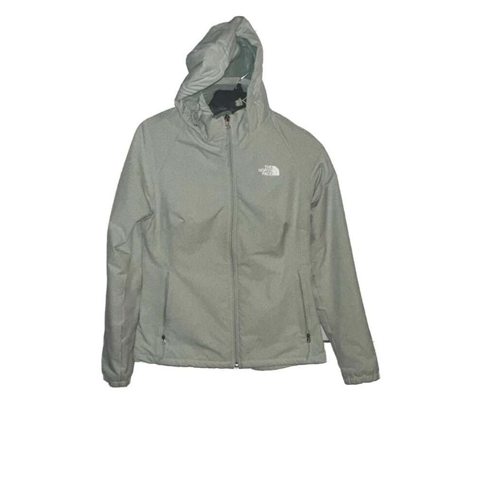 Sage green The North Face fur lined coat-Flawed